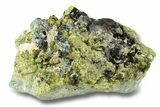 Sparkling Andradite with Epidote on Diopside - Afghanistan #255779-1